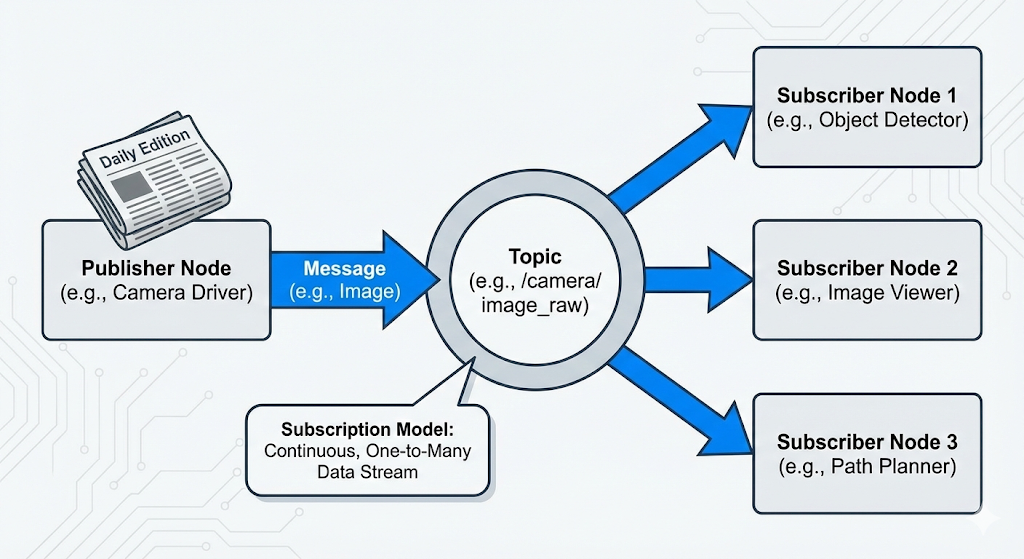 Data Flow for a ROS 2 Topic